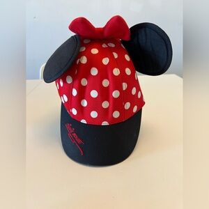 Disney Red and Black Minnie Mouse Hat
